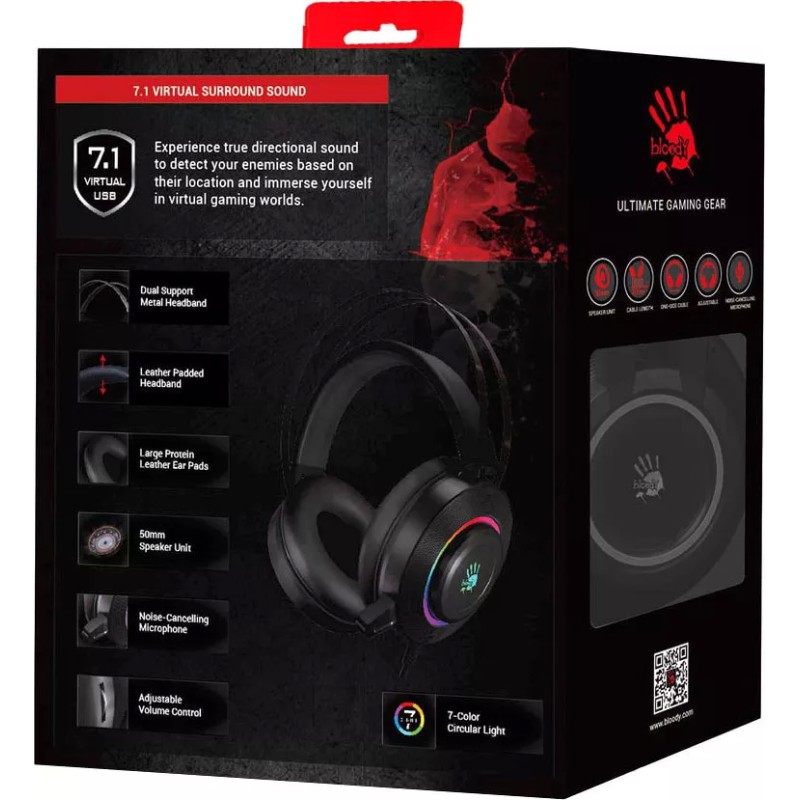 Наушники A4Tech Bloody G521 (черный)