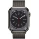 Умные часы Apple Watch Series 8 45 мм (корпус из нержавеющей стали, графитовый/графитовый, миланский сетчатый браслет)