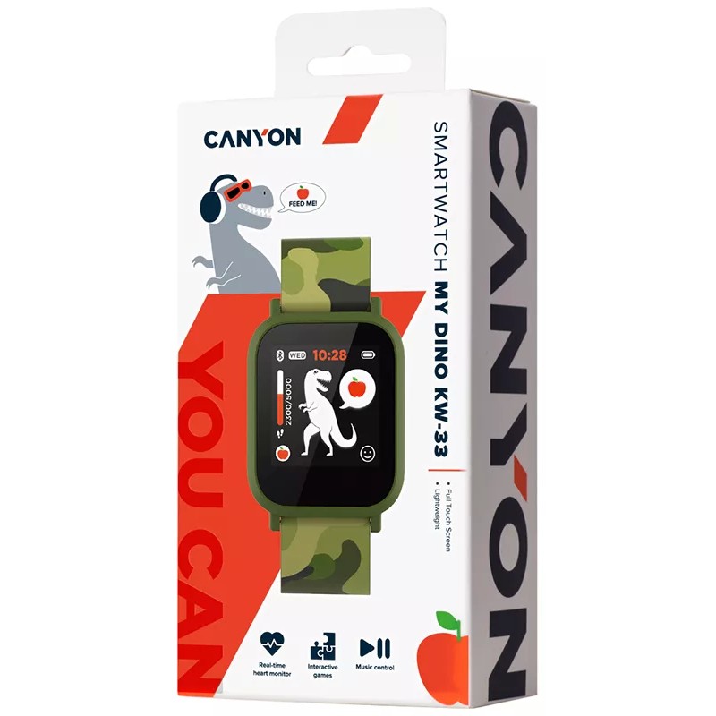 Детские умные часы Canyon MyDino CNE-KW33GB