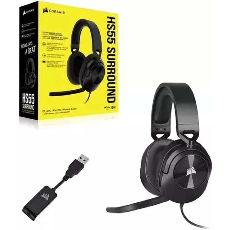 Наушники Corsair HS55 Surround (карбон)