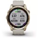 Умные часы Garmin Fenix 7S Sapphire Solar 42 мм (кремово-золотой титан/песочный)