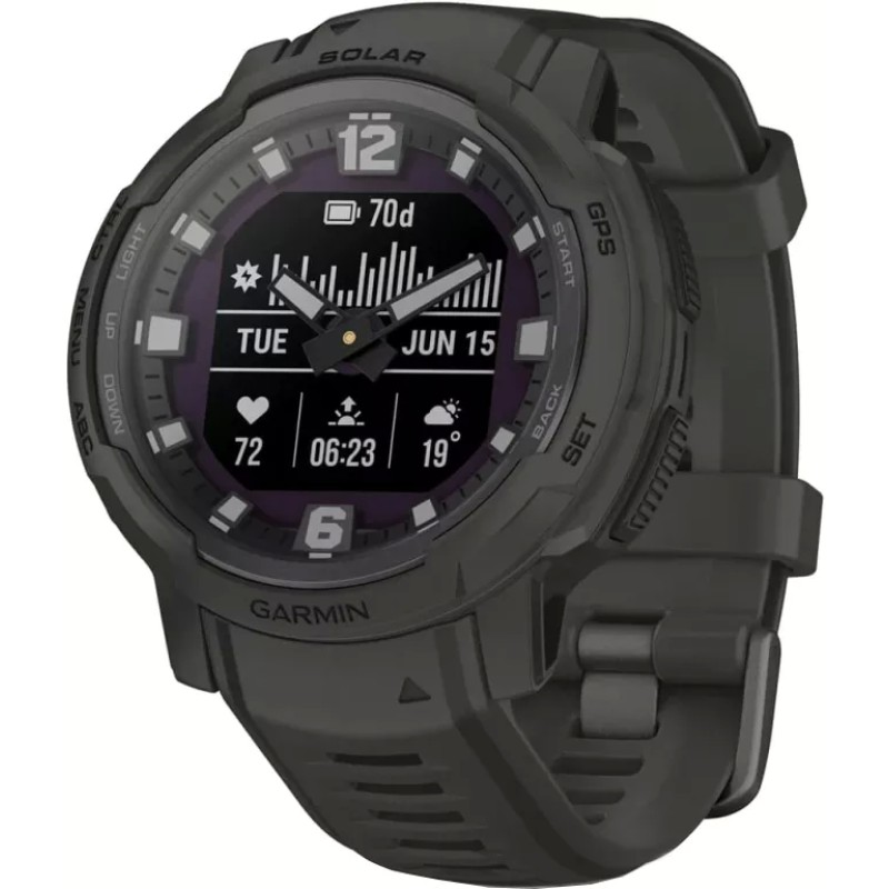 Умные часы Garmin Instinct Crossover Solar 45 мм (черный)