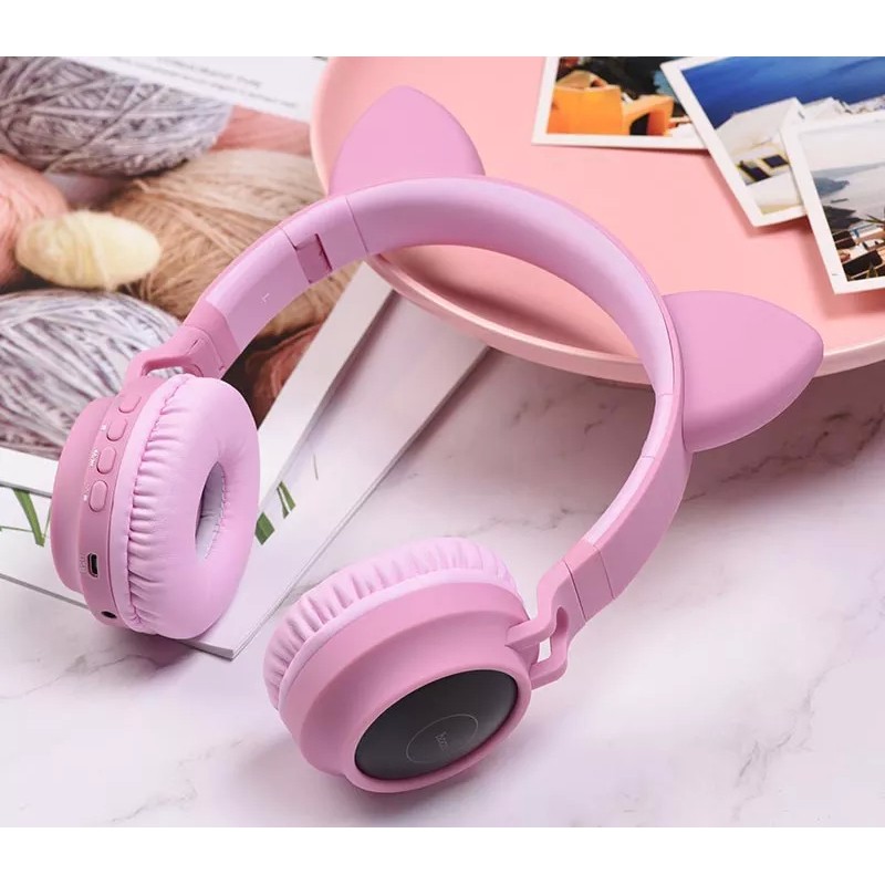 Наушники Hoco W27 (розовый)