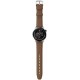 Умные часы Amazfit GTR 4 (серебристый, с коричневым кожаным ремешком)