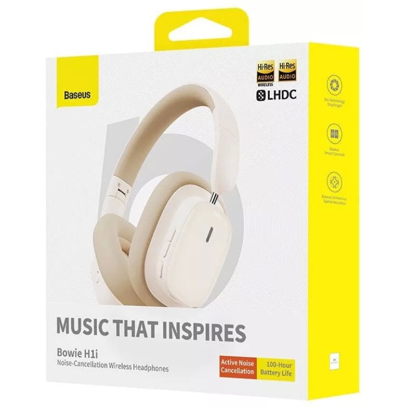 Наушники Baseus Bowie H1i (бежевый)