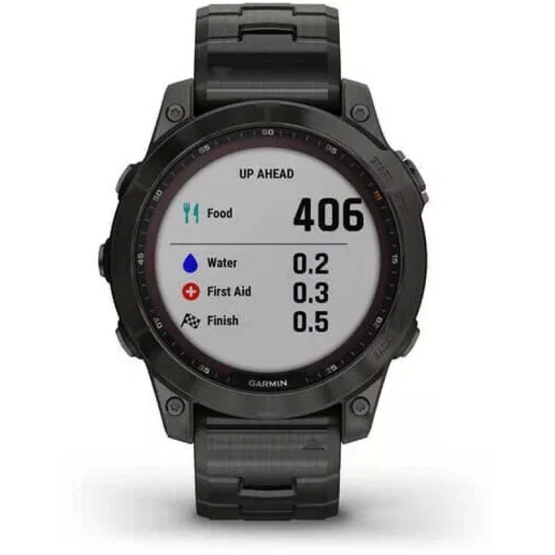 Умные часы Garmin Fenix 7 Sapphire Solar 47 мм (серый карбон/серый карбон титан)