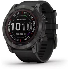 Умные часы Garmin Fenix 7X Sapphire Solar 51 мм (серый карбон/черный)