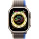 Умные часы Apple Watch Ultra LTE 49 мм (титановый корпус, титановый/сине-серый, нейлоновый ремешок размера M/L)