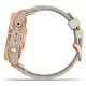 Умные часы Garmin Fenix 7S Sapphire Solar 42 мм (розовое золото/песочный кожа)