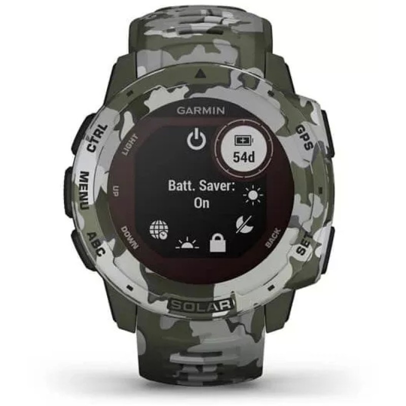 Умные часы Garmin Instinct Solar Camo Edition (лишайник)