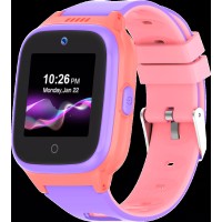 Детские умные часы LeeFine Q27 4G (розовый/фиолетовый)