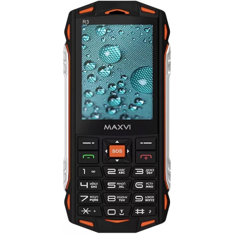 Мобильный телефон Maxvi R3 (оранжевый)