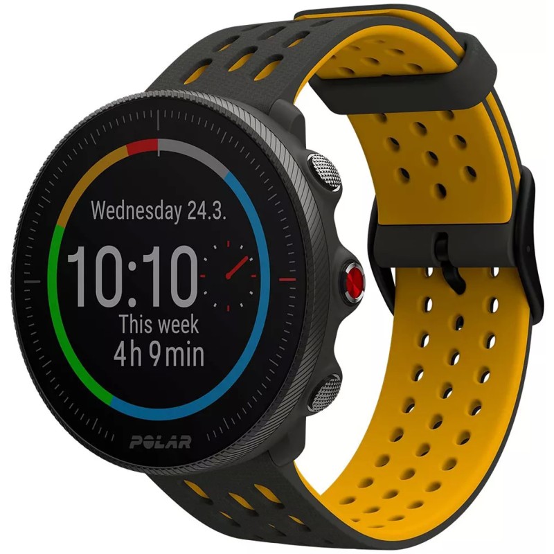 Умные часы Polar Vantage M2 S/L (серый/желтый)