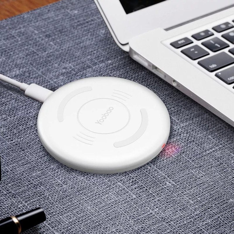 Беспроводное зарядное Yoobao Wireless Charging Pad D1 (белый)