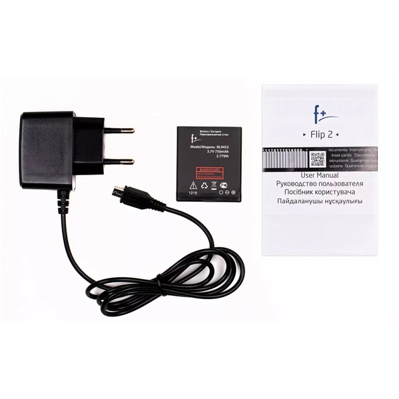 Мобильный телефон F+ Flip 2 (черный)