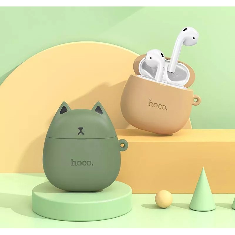 Наушники Hoco EW45 Cute Cat (зеленый)