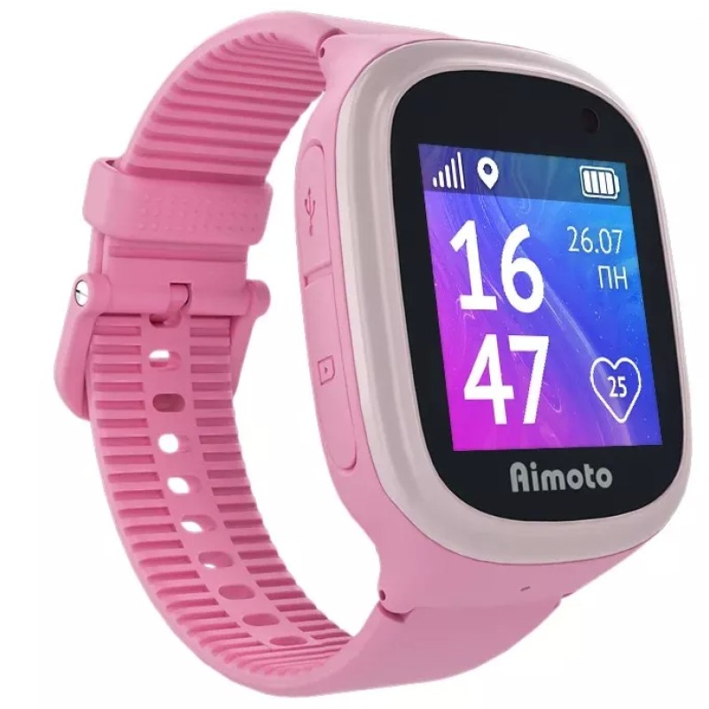 Детские умные часы Кнопка Жизни Aimoto Start 2 (розовый)