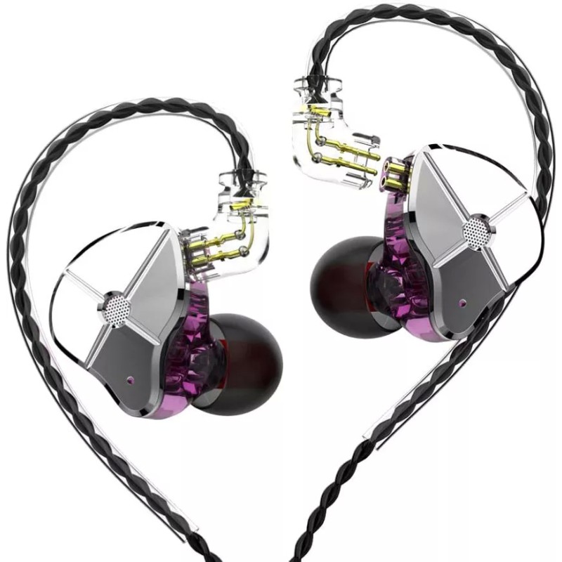 Наушники TRN ST1 (фиолетовый, без микрофона)