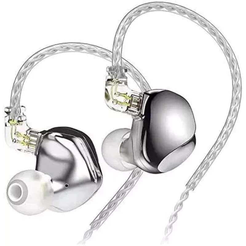 Наушники TRN VX Pro (серебристый, без микрофона)