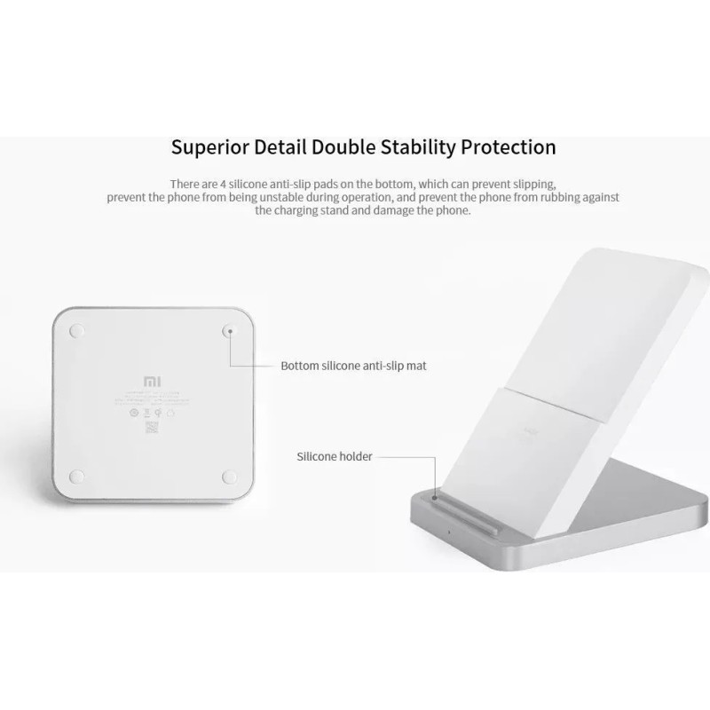 Беспроводное зарядное Xiaomi Vertical Air-Cooled Wireless Charger MDY-11-EG (международная версия)