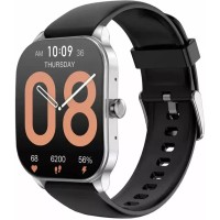 Умные часы Amazfit Pop 3S (серебристый, с силиконовым ремешком)