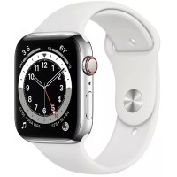 Умные часы Apple Watch Series 6 LTE 44mm Stainless Steel Silver (M09D3)