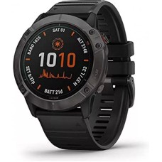 Умные часы Garmin Fenix 6X Pro Solar (титановый серый DLC/черный)