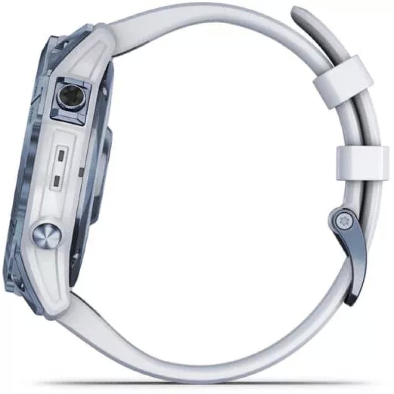 Умные часы Garmin Fenix 7X Sapphire Solar 51 мм (голубой минерал/белый камень)