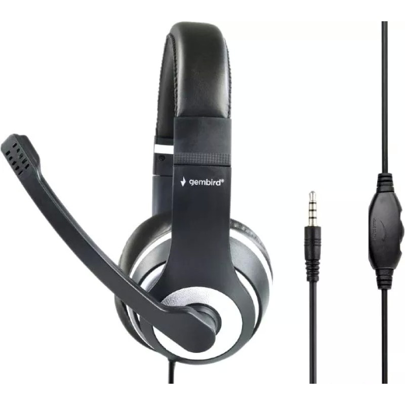 Наушники Gembird MHS-03-BKWT