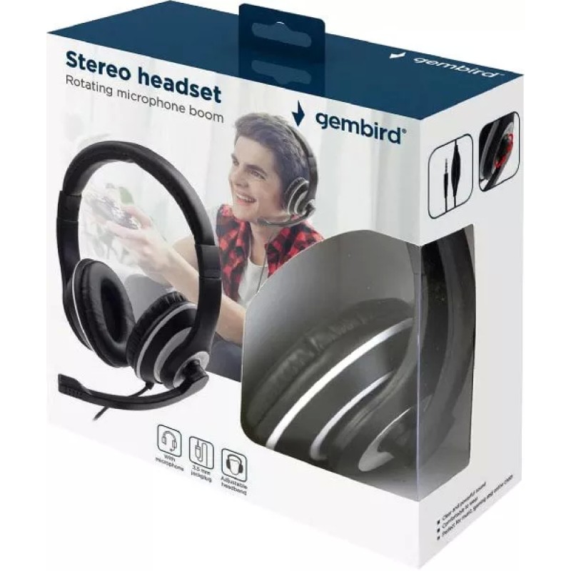 Наушники Gembird MHS-03-BKWT