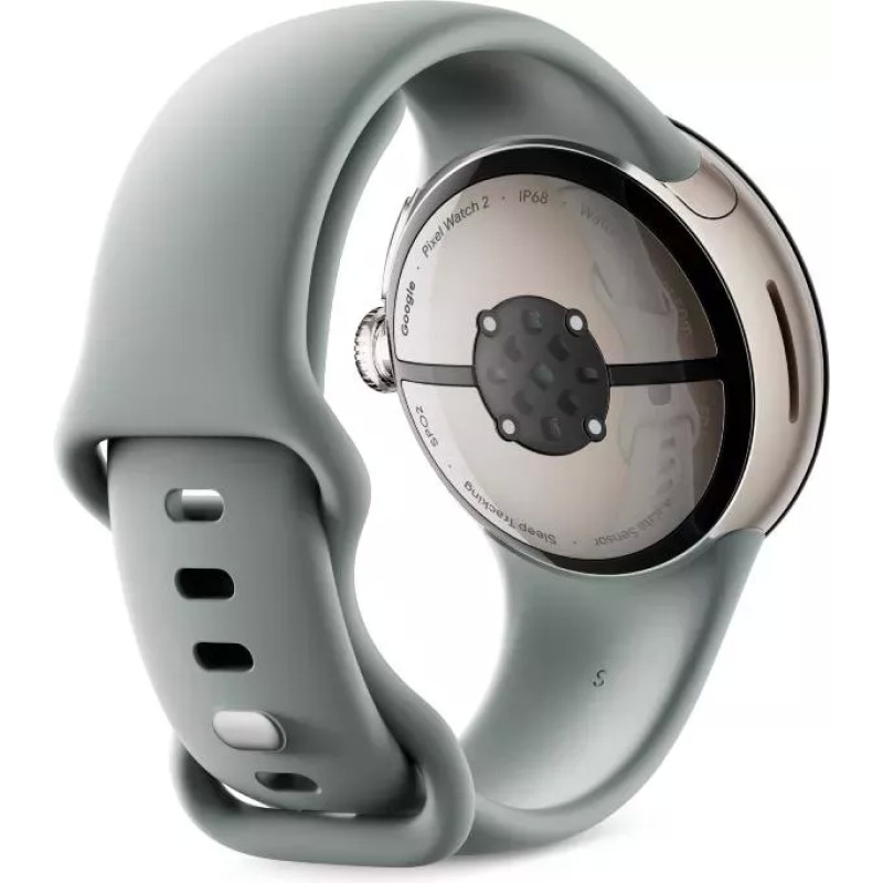 Умные часы Google Pixel Watch 2 LTE (золотистый шампань/лесной орех, спортивный силиконовый ремешок)