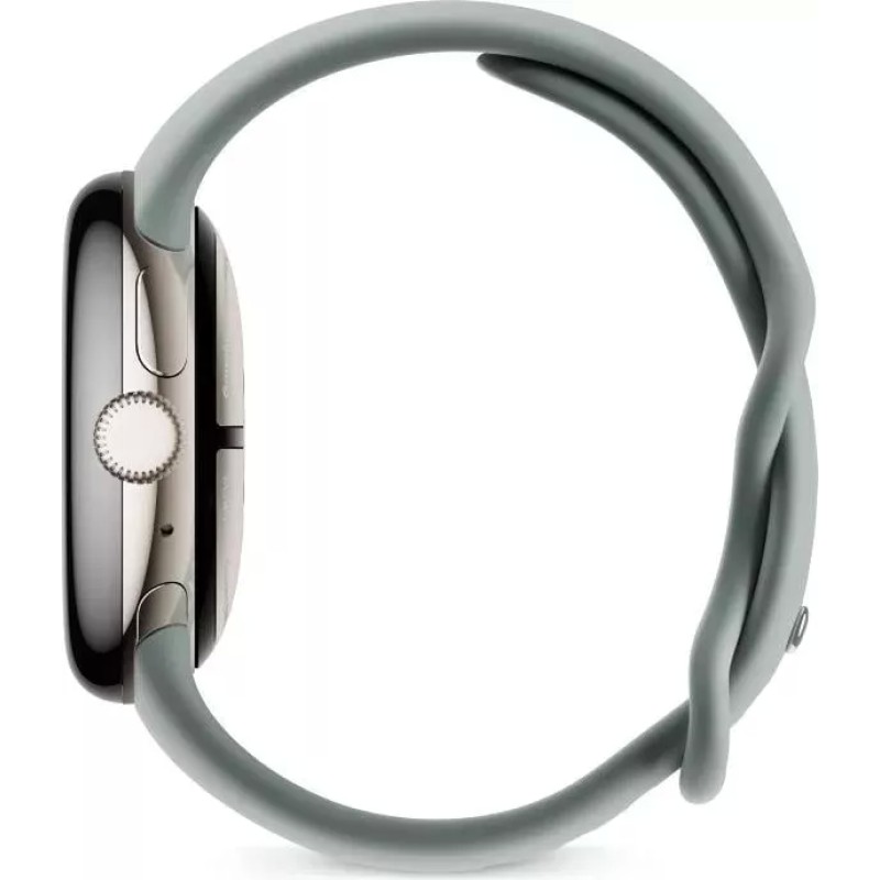 Умные часы Google Pixel Watch 2 LTE (золотистый шампань/лесной орех, спортивный силиконовый ремешок)