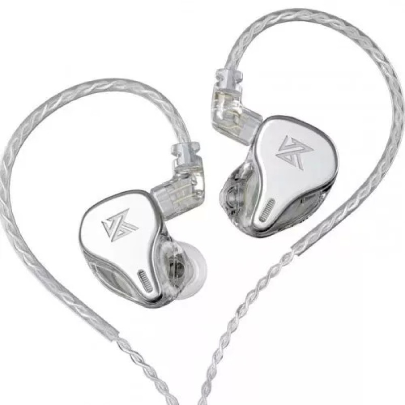 Наушники KZ Acoustics DQ6 без микрофона (серебристый)
