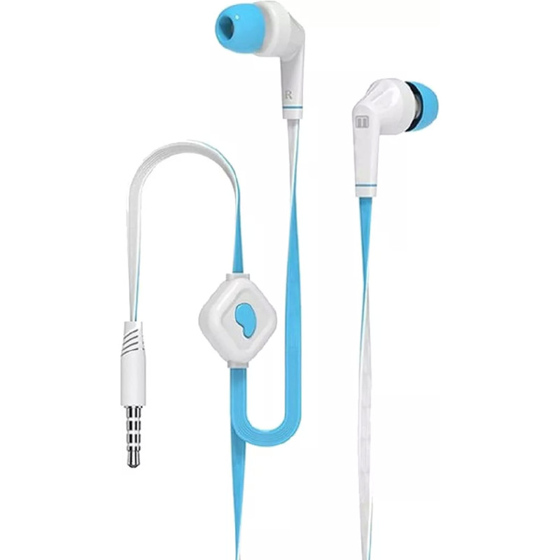 Наушники MediaGadget DA-X100HS (белый/синий)