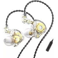 Наушники TRN MT1 Pro (прозрачный, с микрофоном)