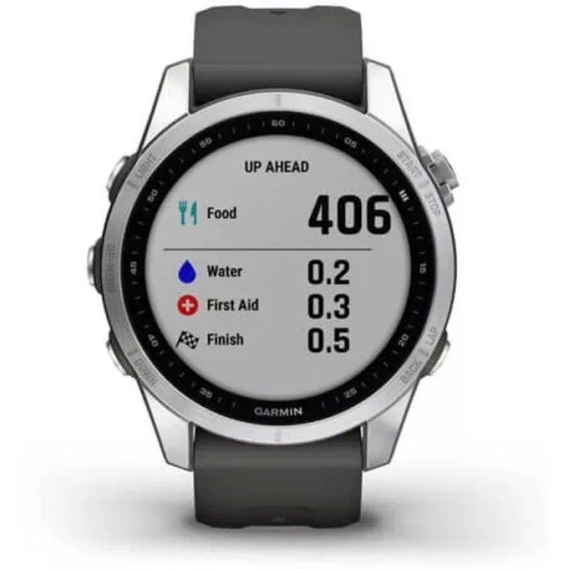 Умные часы Garmin Fenix 7S 42 мм (серебристый/графитовый)