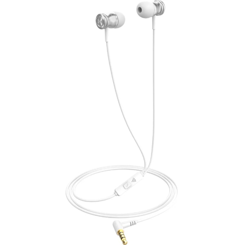 Наушники Havit HV-E303p (серебристый/белый)