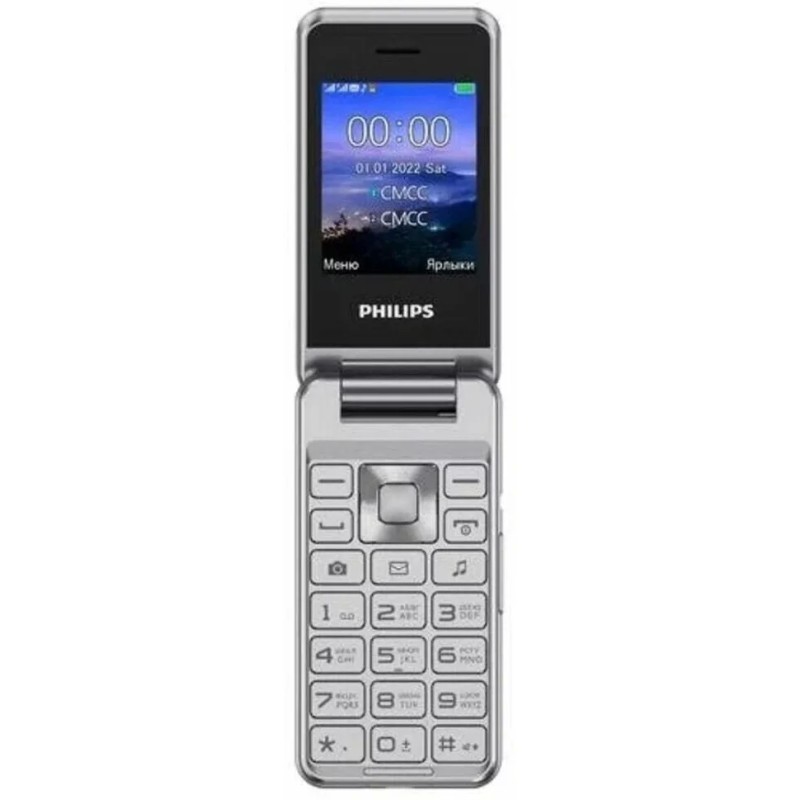 Мобильный телефон Philips Xenium E2601 (серебристый)
