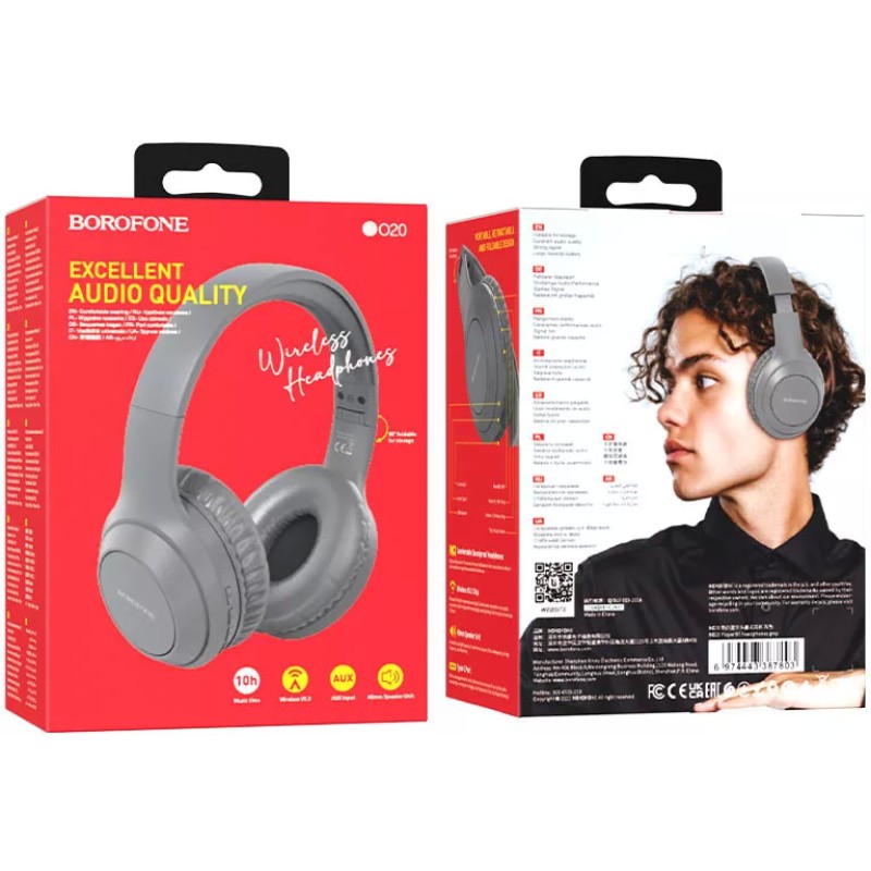 Наушники Borofone BO20 (серый)