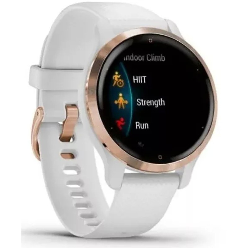 Умные часы Garmin Venu 2S (розовое золото/белый)