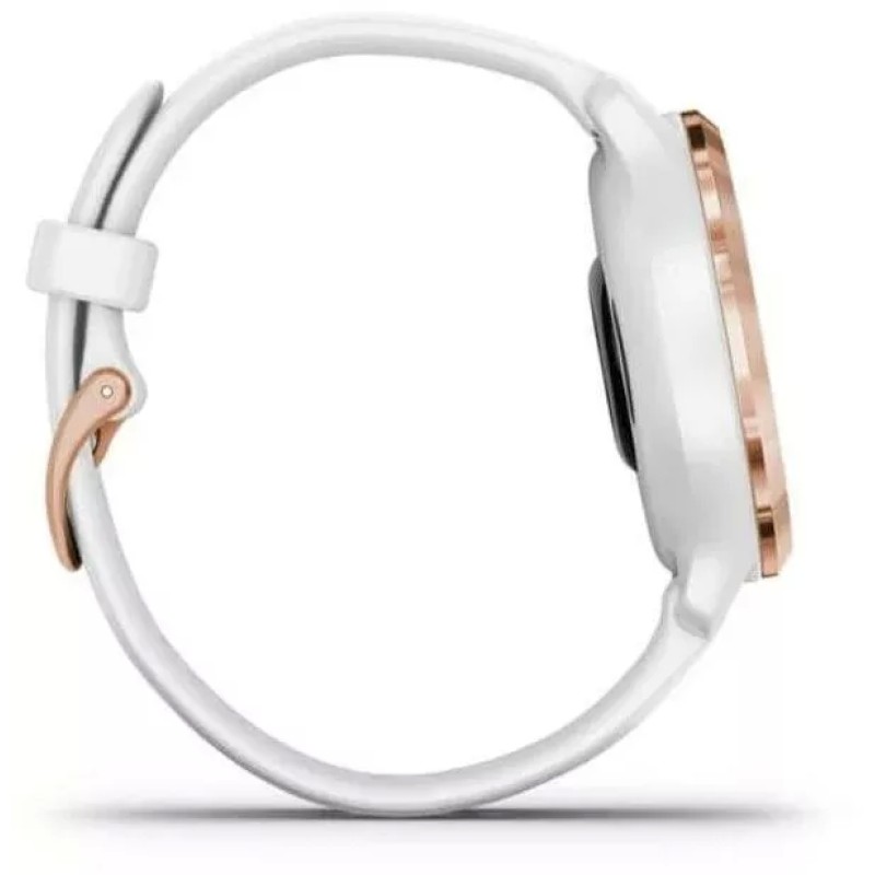 Умные часы Garmin Venu 2S (розовое золото/белый)