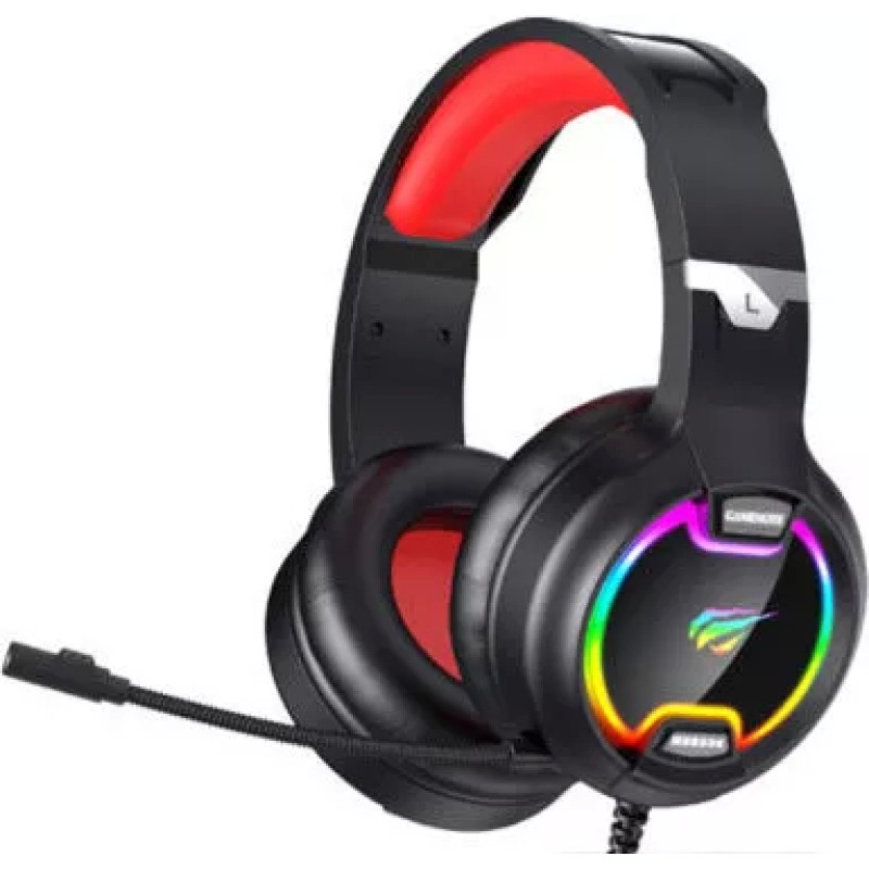 Наушники Havit H2233d (черный/красный)