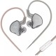 Наушники KZ Acoustics EDCX с микрофоном (серый)