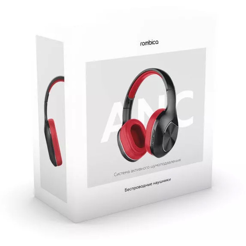Наушники Rombica MySound BH-17 ANC (черный/красный)