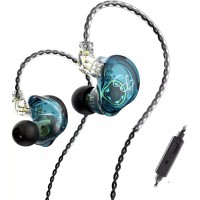 Наушники TRN CS2 (синий, c микрофоном)