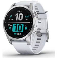 Умные часы Garmin Fenix 7S 42 мм (серебристый/белый)