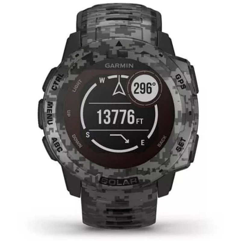 Умные часы Garmin Instinct Solar Camo Edition (графит)
