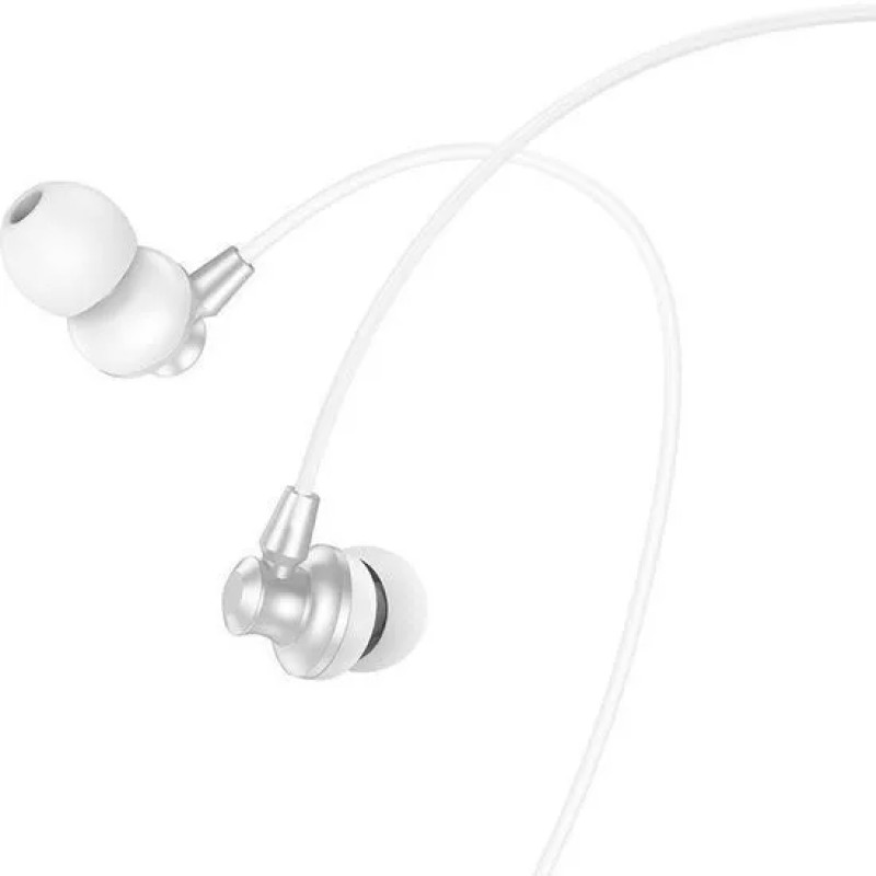 Наушники Hoco M98 (серебристый/белый)