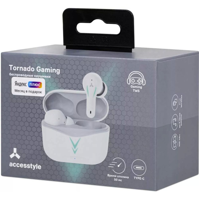Наушники AccesStyle Tornado Gaming (белый)