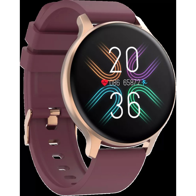 Умные часы Canyon Badian CNS-SW68RR (золотистый/бордовый)